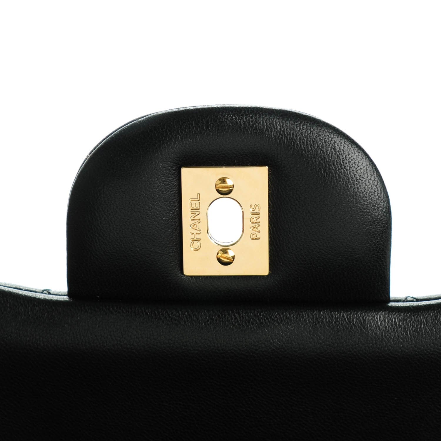 Chanel Lambskin Quilted Jumbo Double Flap Black 7 of 9