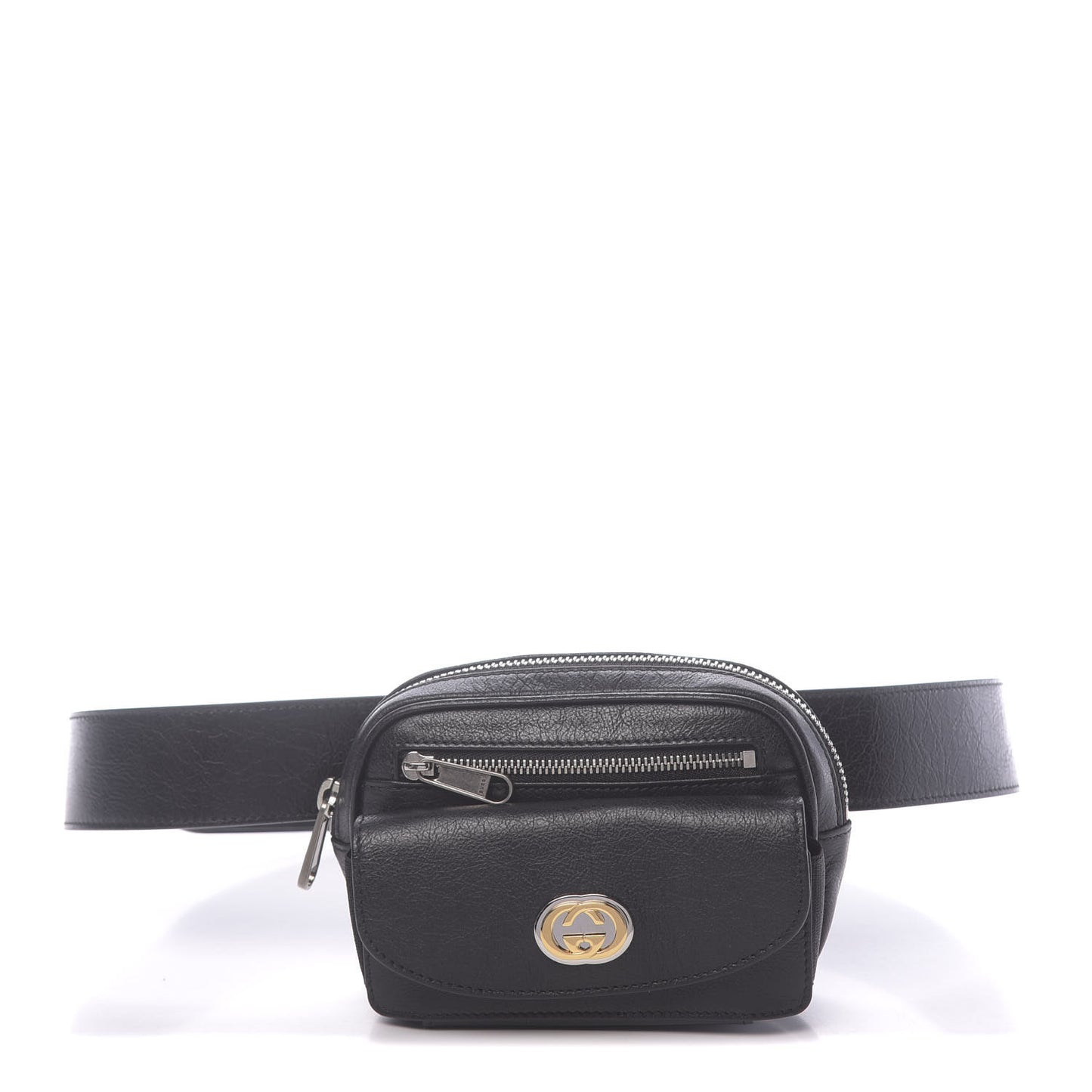 Fluffy Calfskin Mini Morpheus Belt Bag 90 36 Black