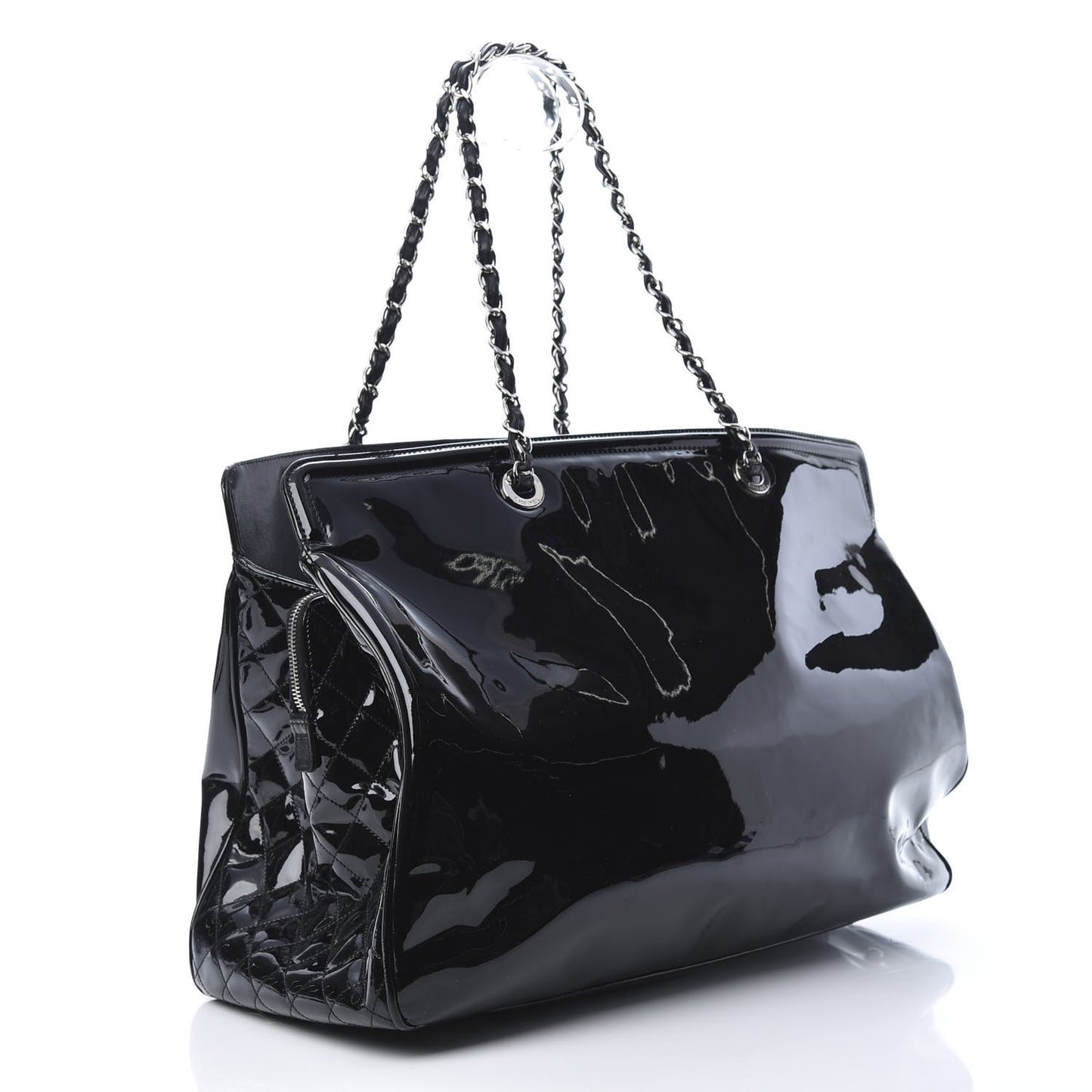 Vinyl XL Lipstick Tote Black