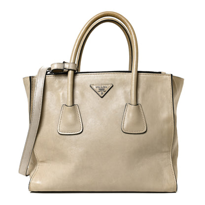 Prada Glace Calf Twin Pocket Tote Ghiaccio 1 of 17