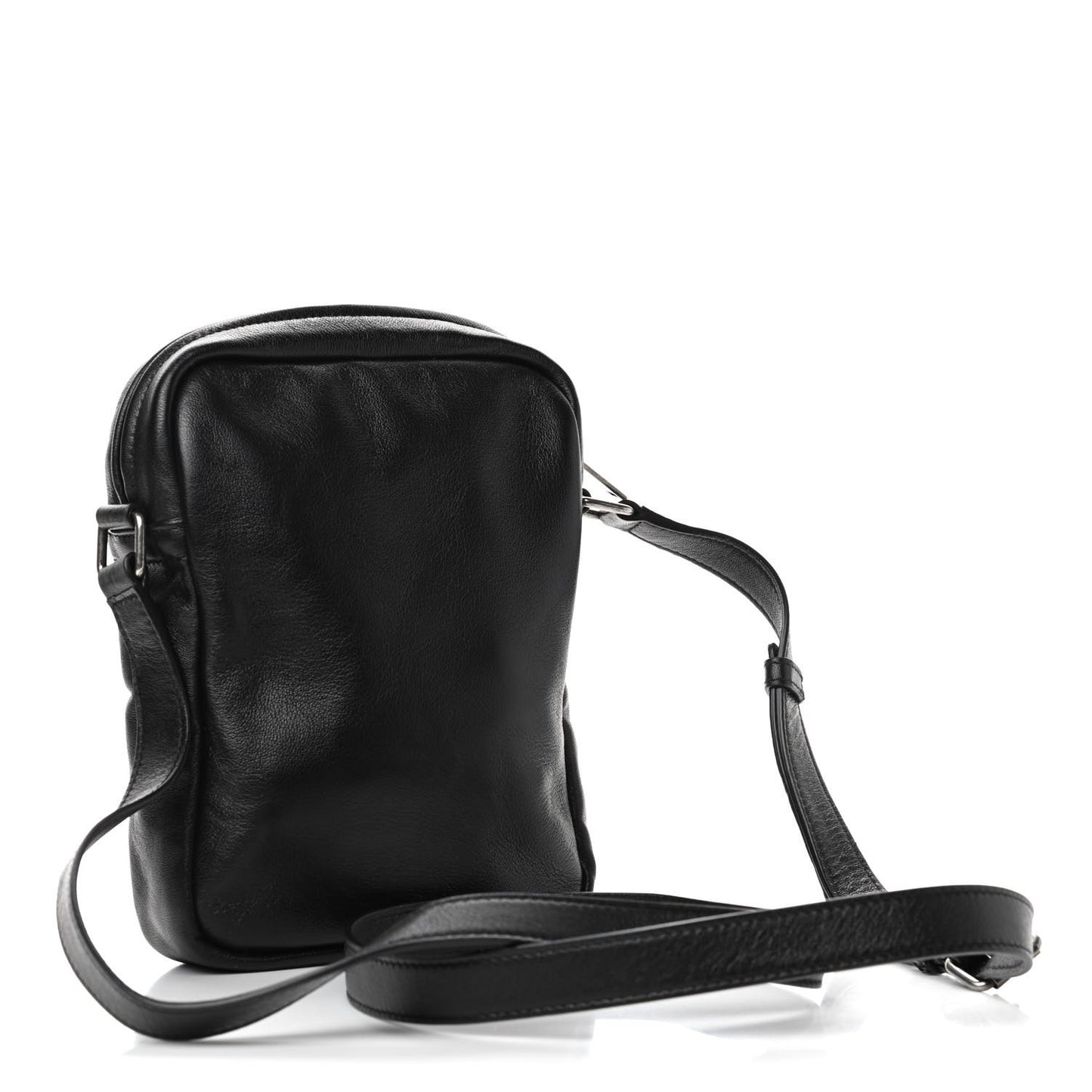 Lambskin Sid Messenger Bag Black