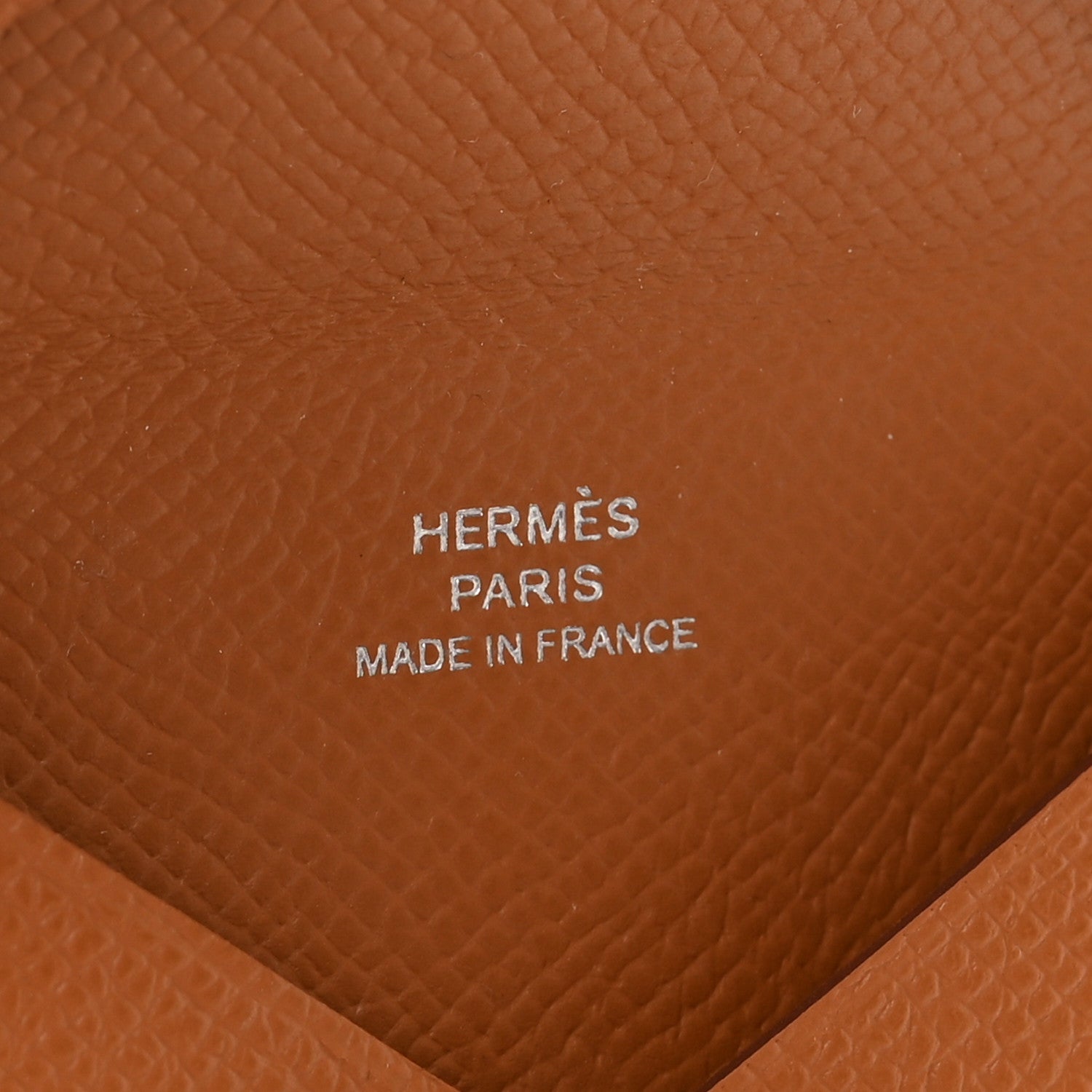 Hermes Epsom Calvi Card Case Gold 6 of 7