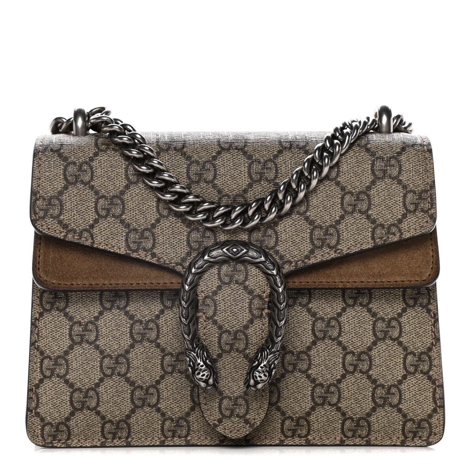 Gucci GG Supreme Monogram Mini Dionysus Shoulder Bag Taupe 1 of 13