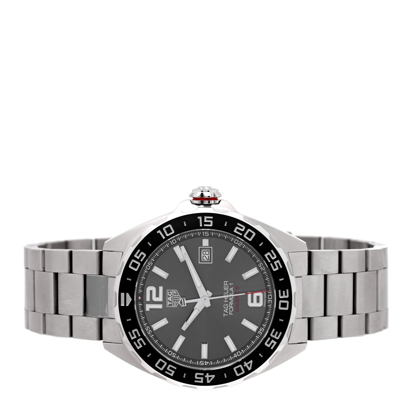 Stainless Steel 43mm Formula 1 Calibre 5 Automatic Watch Black WAZ2011