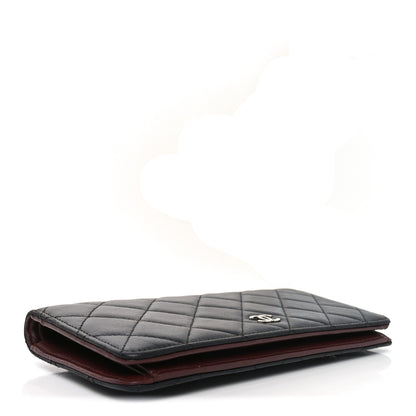Chanel Lambskin Quilted Yen Wallet Black 4 of 8