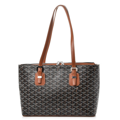 Goyard Goyardine Sac Marie Galante MM Black Gold 1 of 7