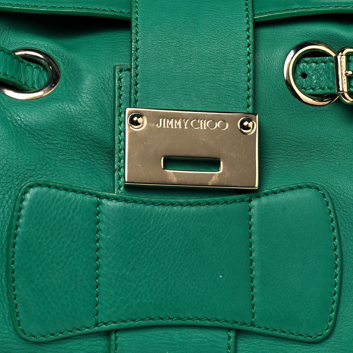 Jimmy Choo Grainy Calfskin Small Ramona Satchel Green 8 of 25