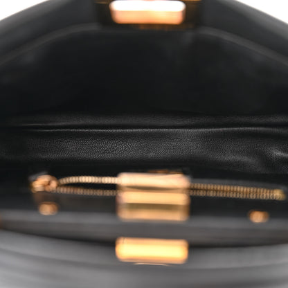 Fendi Nappa Mini Peekaboo Iconic Satchel Black 5 of 11
