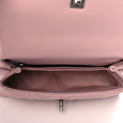 Chanel Caviar Quilted Mini Coco Handle Flap Pink 5 of 14