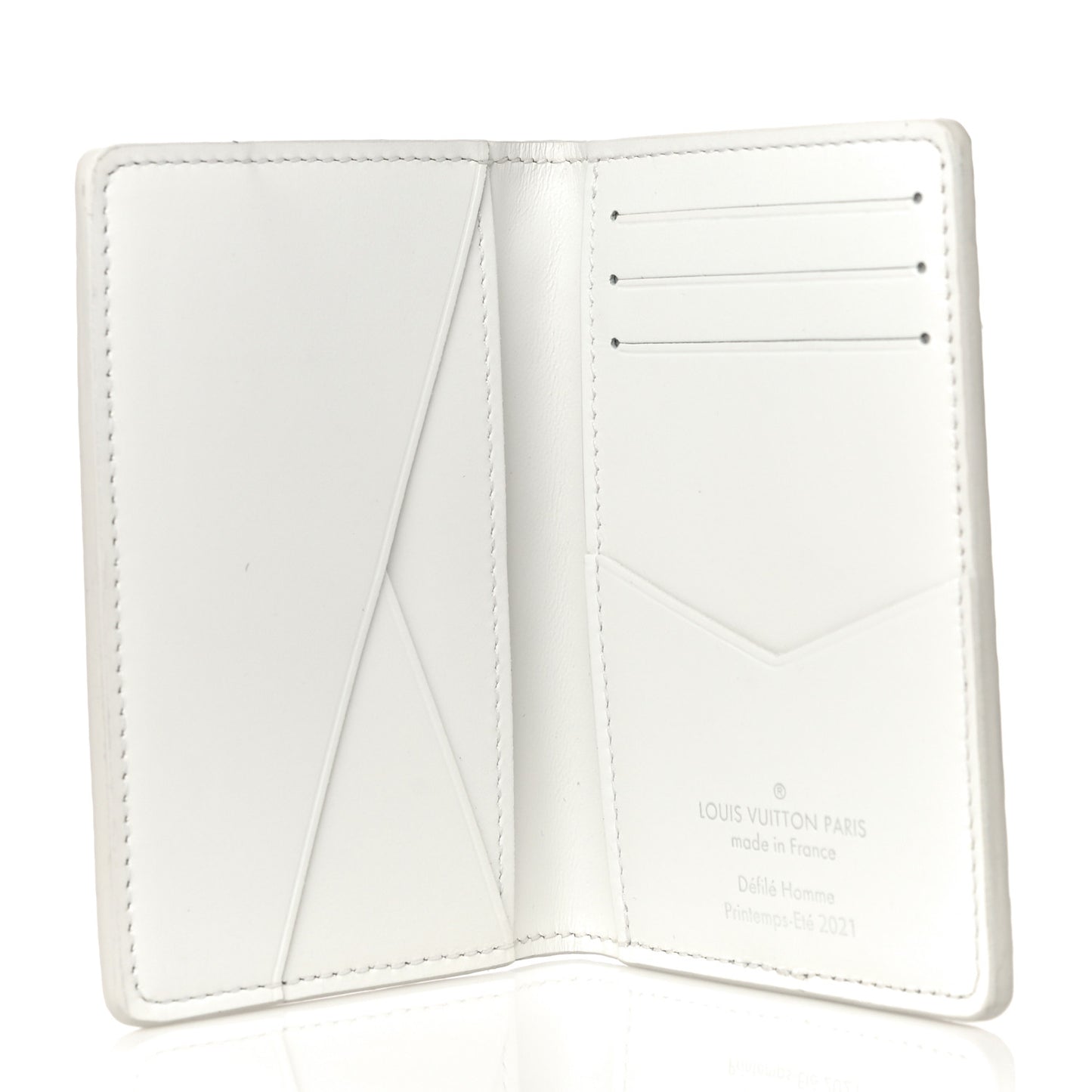 Taurillon Monogram LV Friends Pocket Organizer White