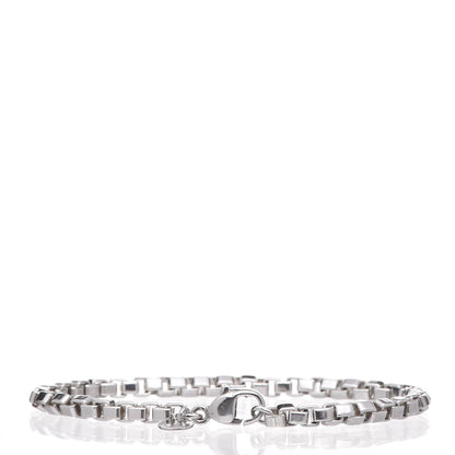 Tiffany Sterling Silver 4mm Venetian Link Bracelet 3 of 4