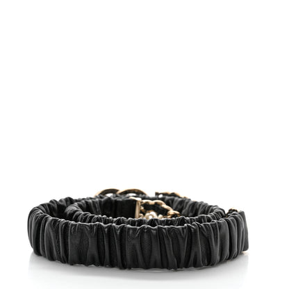 Chanel Lambskin CC Pearl Chain Belt Black 85 34 2 of 5