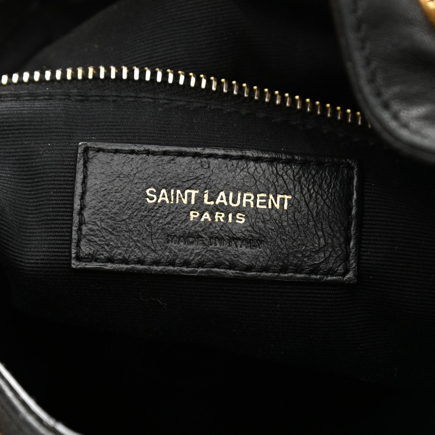 Lambskin Matelasse Monogram Joe Backpack Black