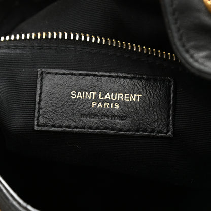 Saint Laurent Lambskin Matelasse Monogram Joe Backpack Black 6 of 8