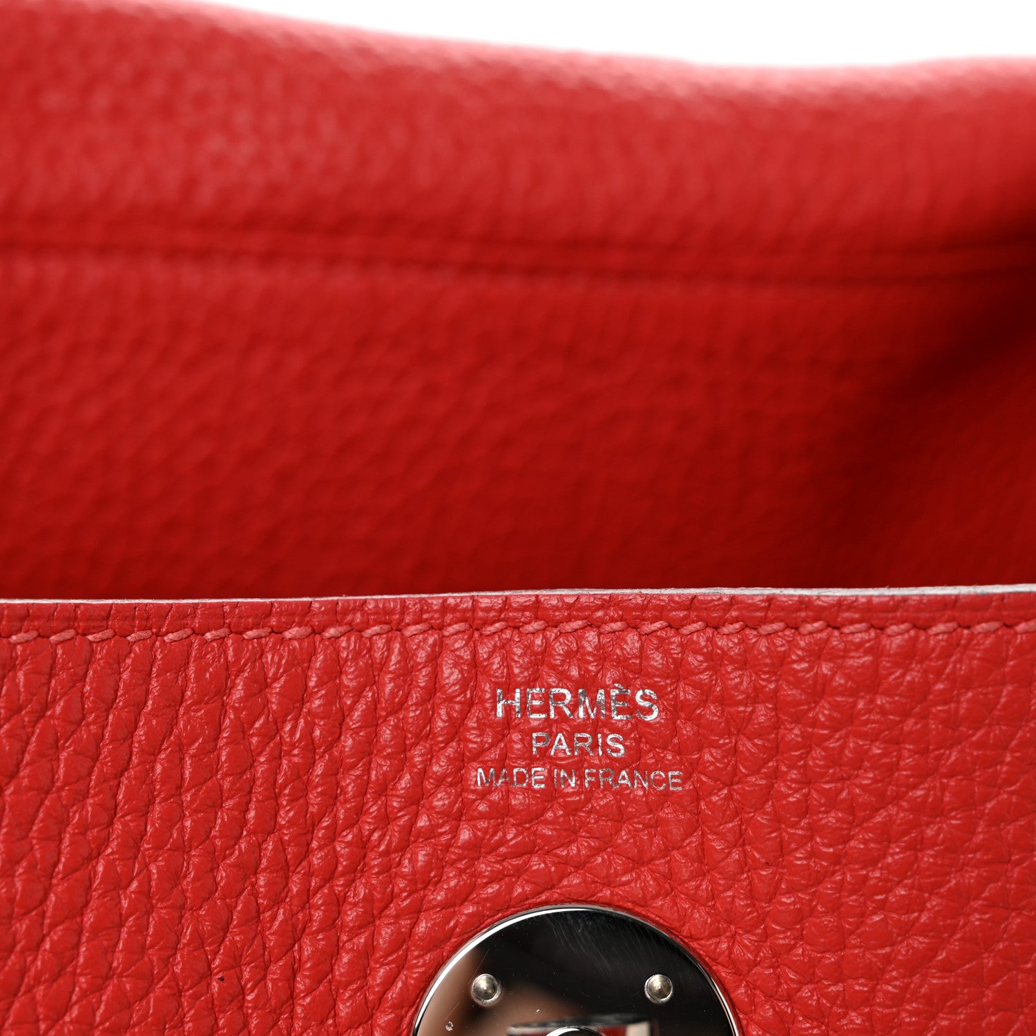 Hermes Taurillon Clemence Lindy 26 Rouge Pivoine 6 of 13