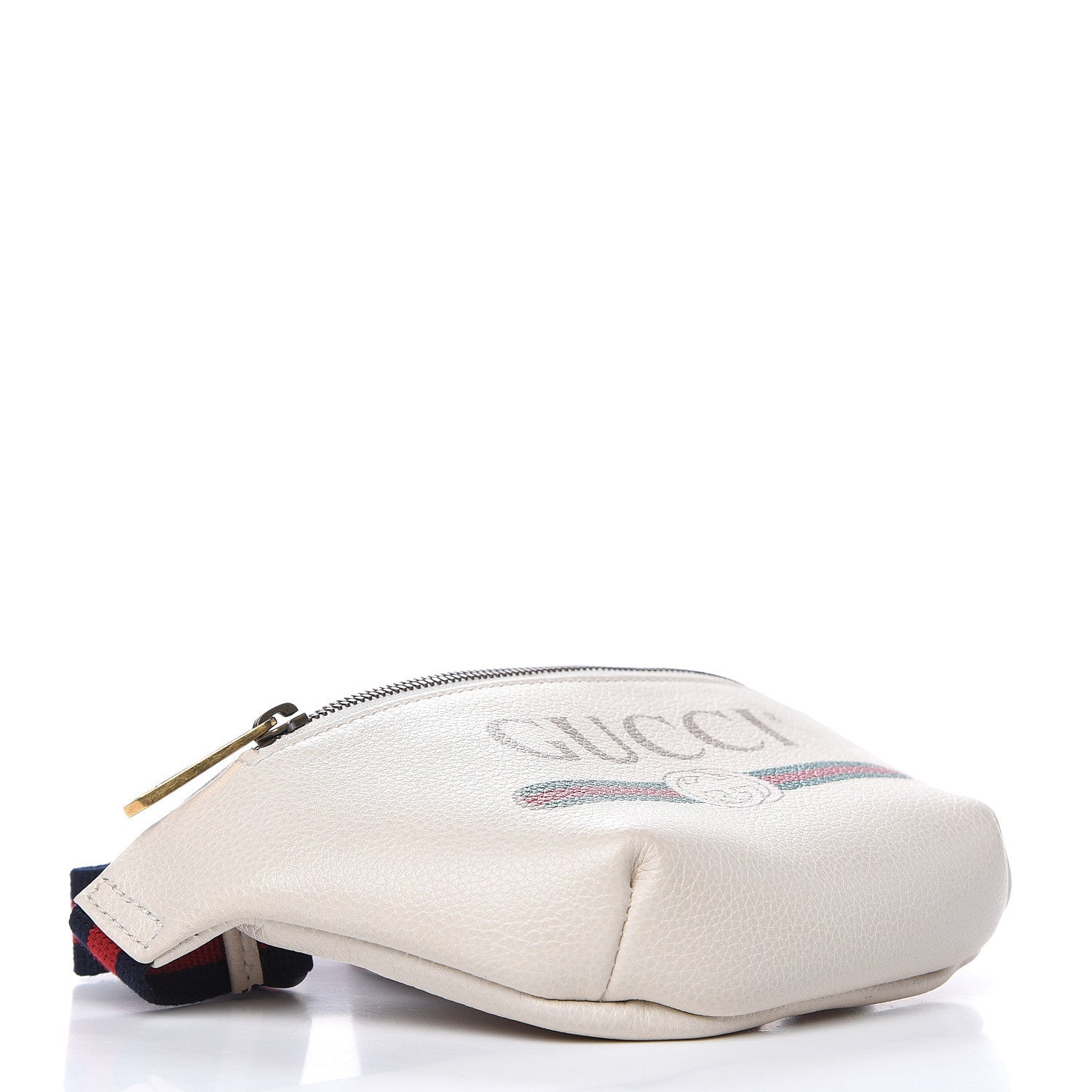 Gucci Grained Calfskin Small Logo Belt Bag White 5 of 12