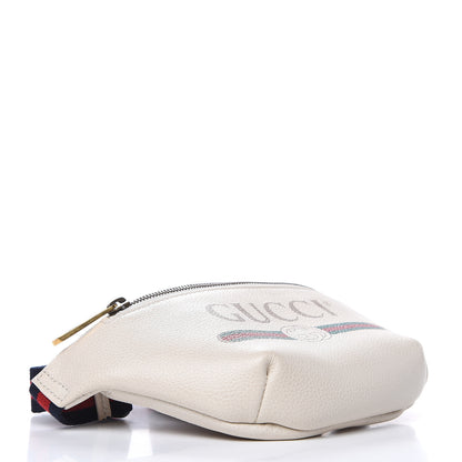 Gucci Grained Calfskin Small Logo Belt Bag White 5 of 12