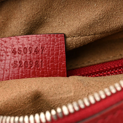 Gucci GG Supreme Monogram Tian Web Camera Bag Beige Multicolor Red 7 of 13
