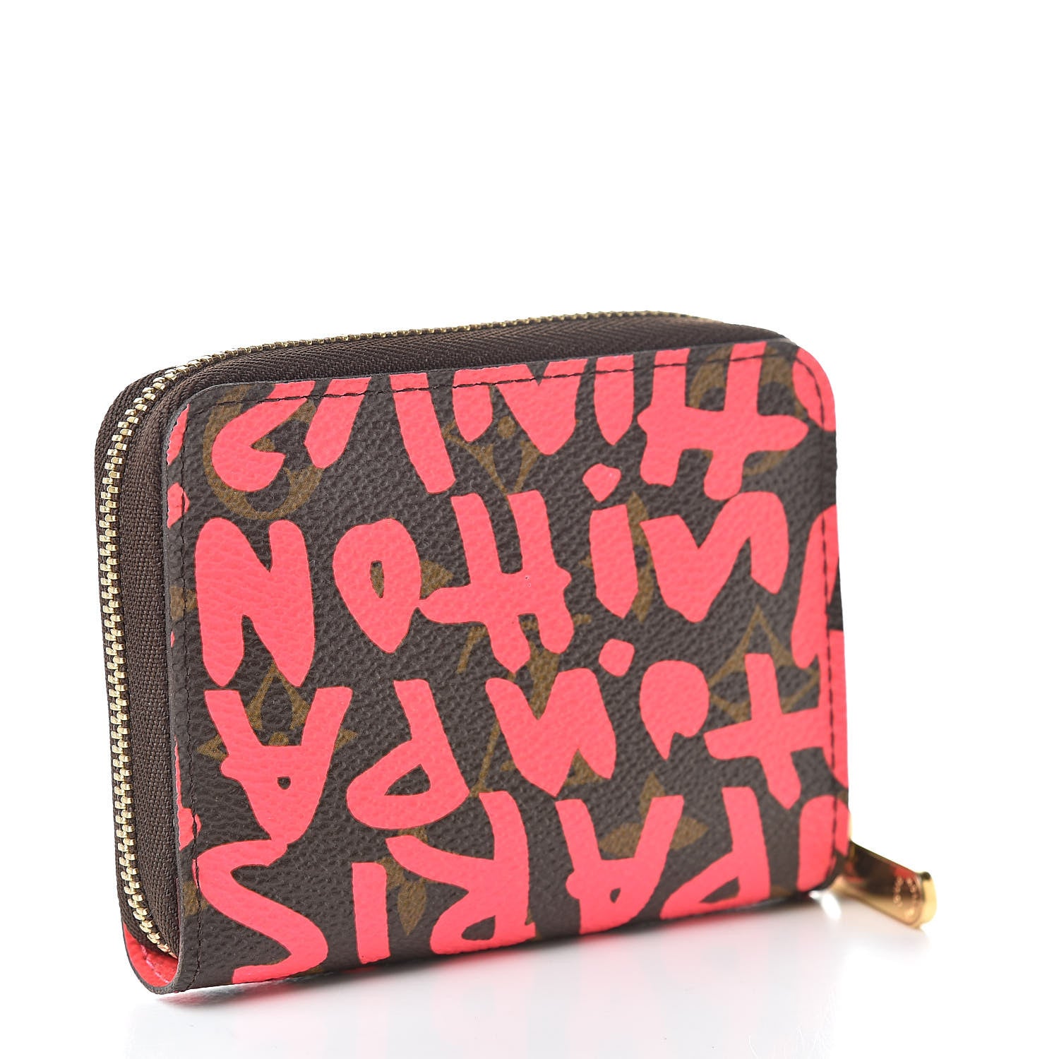 Louis Vuitton Monogram Graffiti Zippy Coin Purse Fuchsia 3 of 8