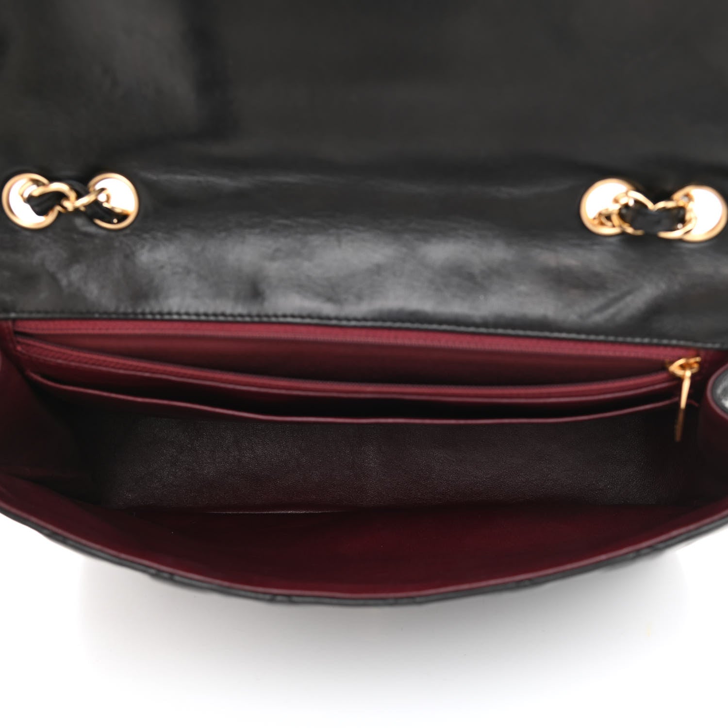 Chanel Lambskin Quilted Jumbo Single Flap Black 4 of 9