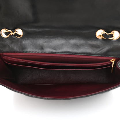 Chanel Lambskin Quilted Jumbo Single Flap Black 4 of 9