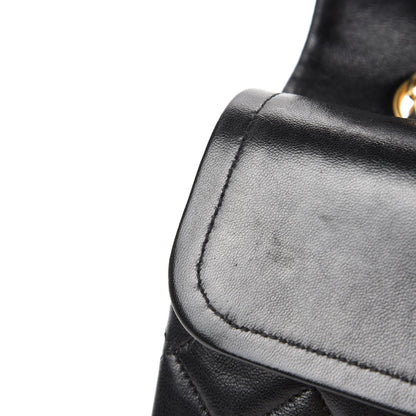 Chanel Lambskin Quilted Medium Double Flap Black 9 of 14