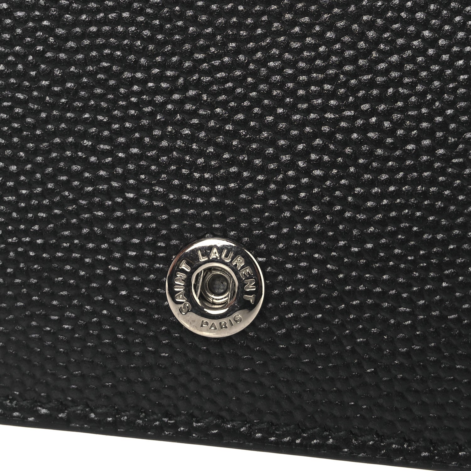 Saint Laurent Grain De Poudre Business Card Case Black 6 of 9