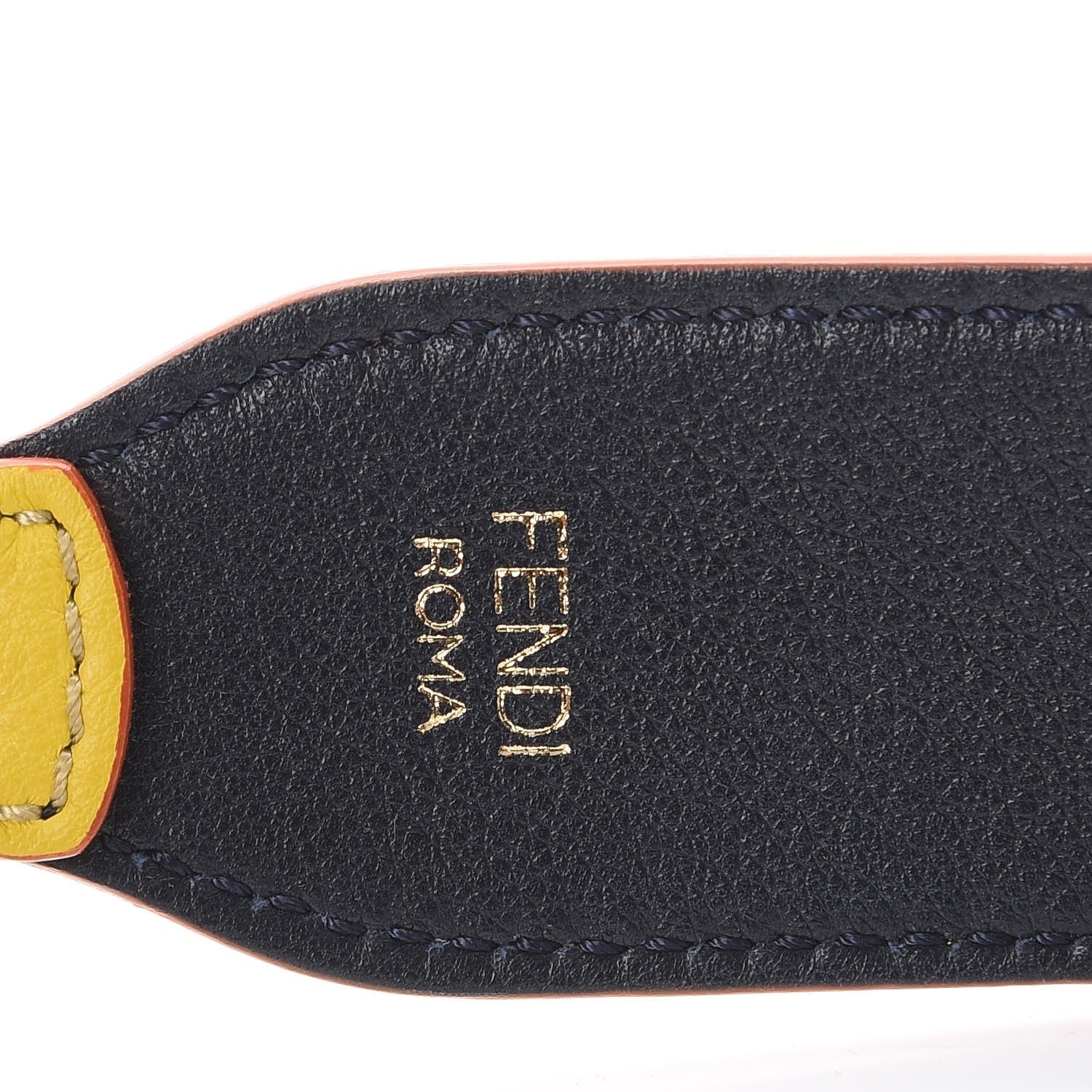 Fendi Vitello Dolce Bi-Color Strap You Cedro Blue Notte 5 of 6
