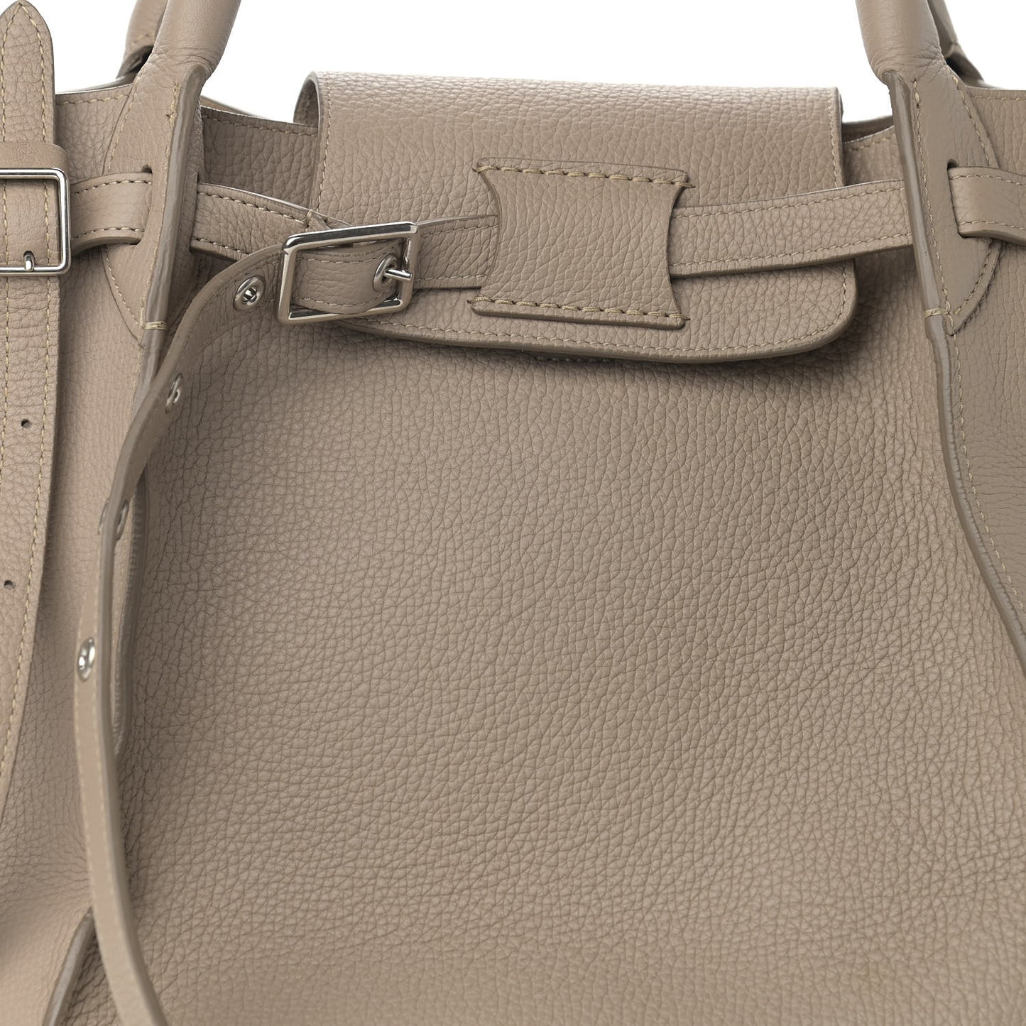Supple Grained Calfskin Small Big Bag Light Taupe