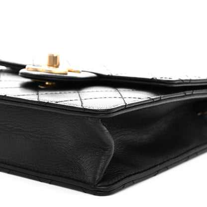 Chanel Goatskin Quilted Chic Pearls Flap Black 10 of 11