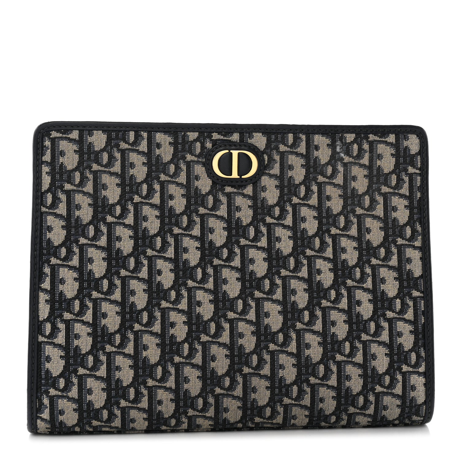 Christian Dior Oblique 30 Montaigne Pouch Blue 1 of 11