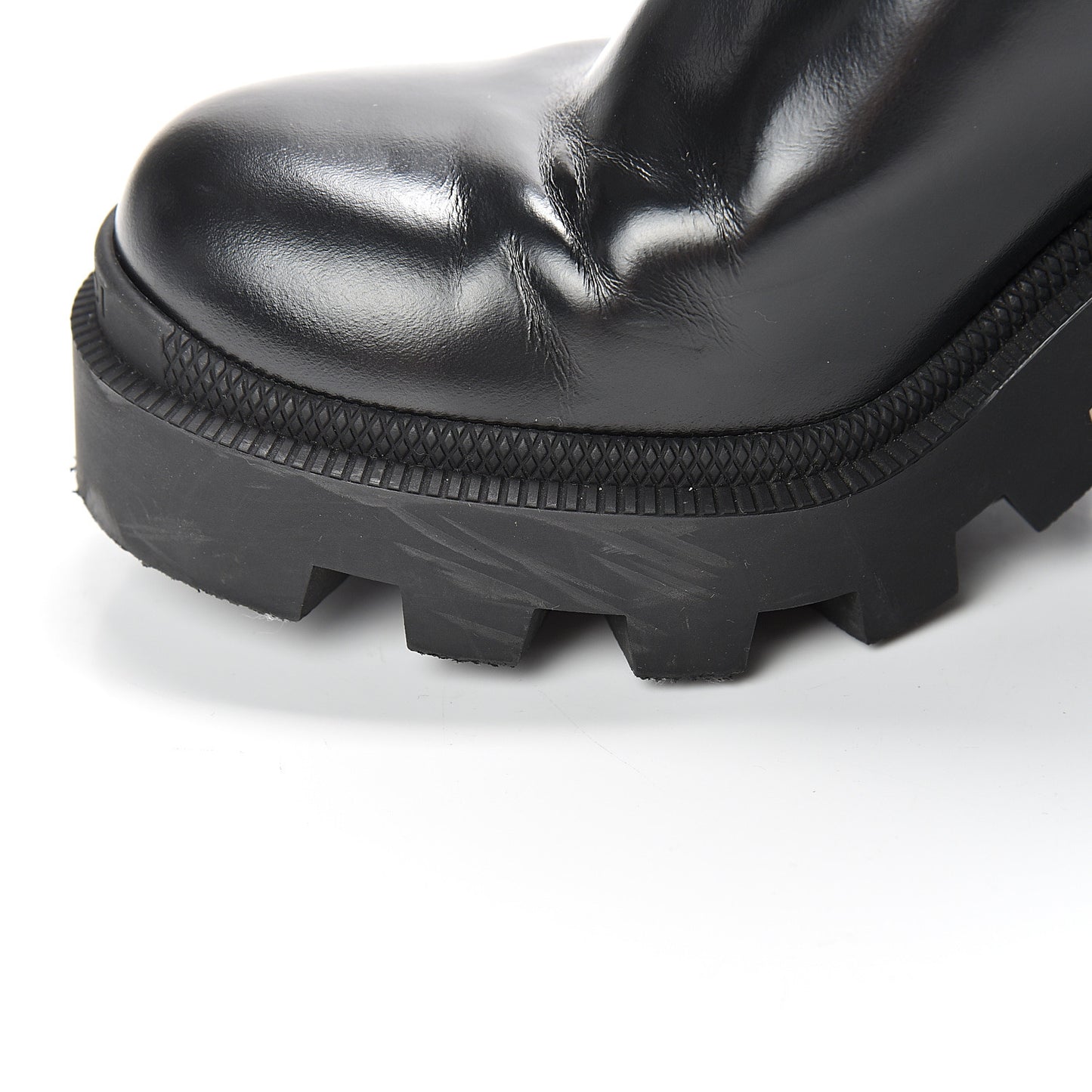 Calfskin Crystal GG Trip Chelsea Ankle Boots 37.5 Black