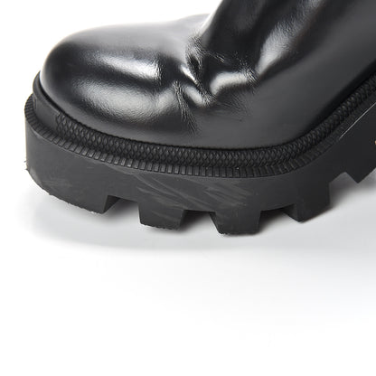 Gucci Calfskin Crystal GG Trip Chelsea Ankle Boots 37.5 Black 13 of 14