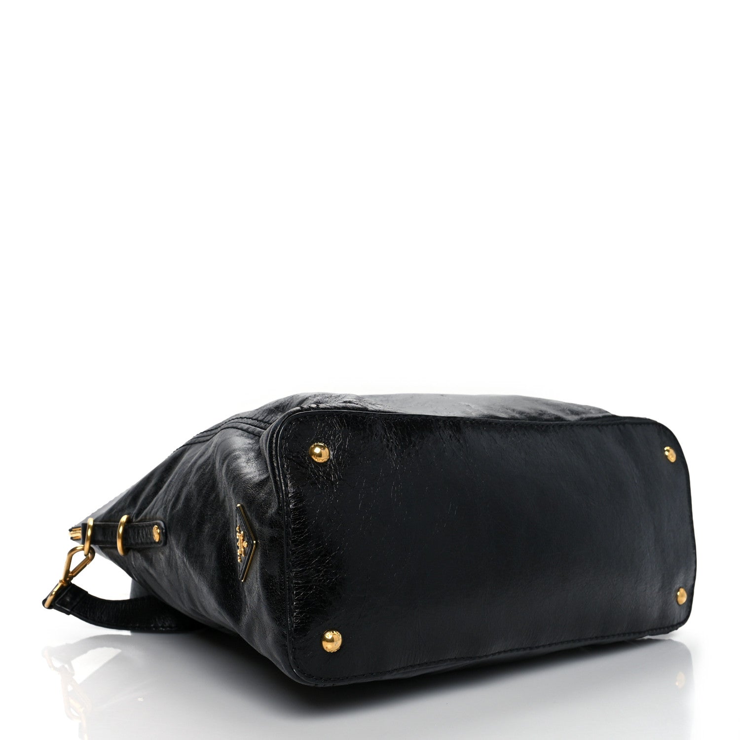Prada Glace Calf Tote Black 3 of 11