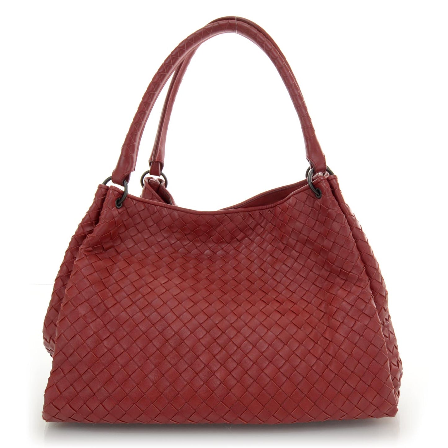 Nappa Intrecciato Parachute Bag Red
