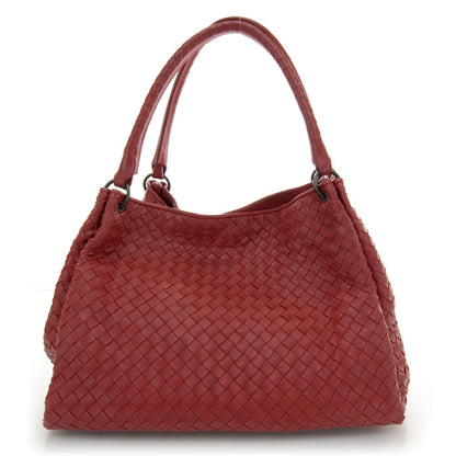 Bottega Veneta Nappa Intrecciato Parachute Bag Red 1 of 7