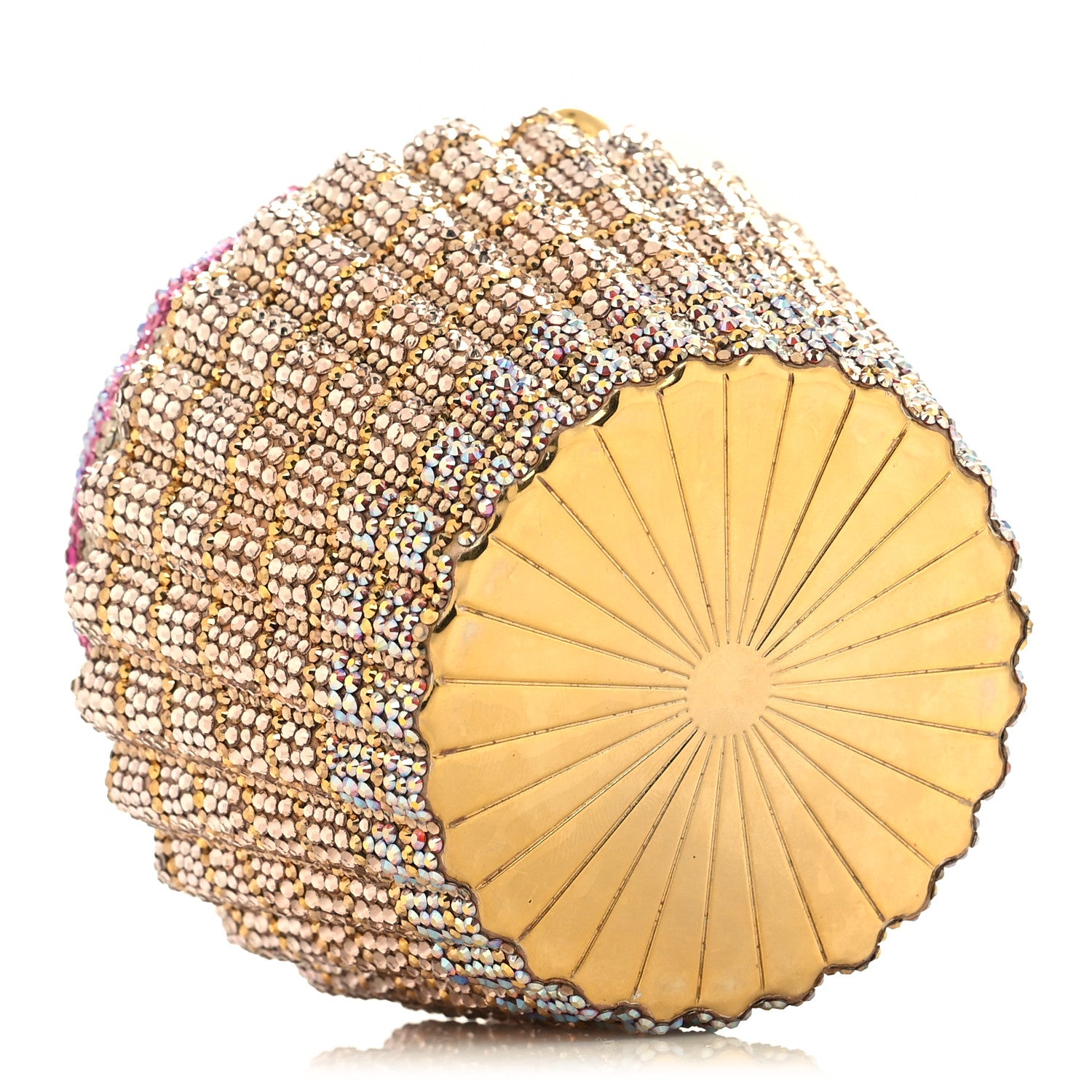 Judith Leiber Crystal Cupcake Minaudiere Clutch Gold Multicolor 4 of 10