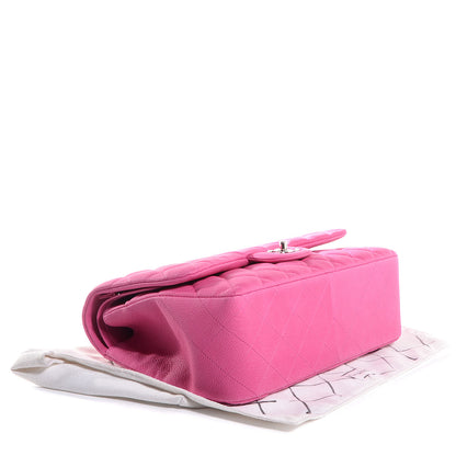 Chanel Iridescent Caviar Jumbo Double Flap Hot Pink 4 of 7