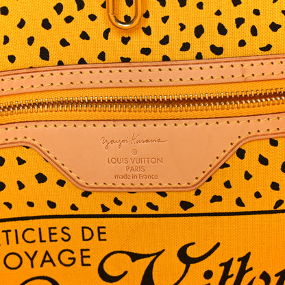 Louis Vuitton Monogram Kusama Waves Neverfull MM Yellow 6 of 9