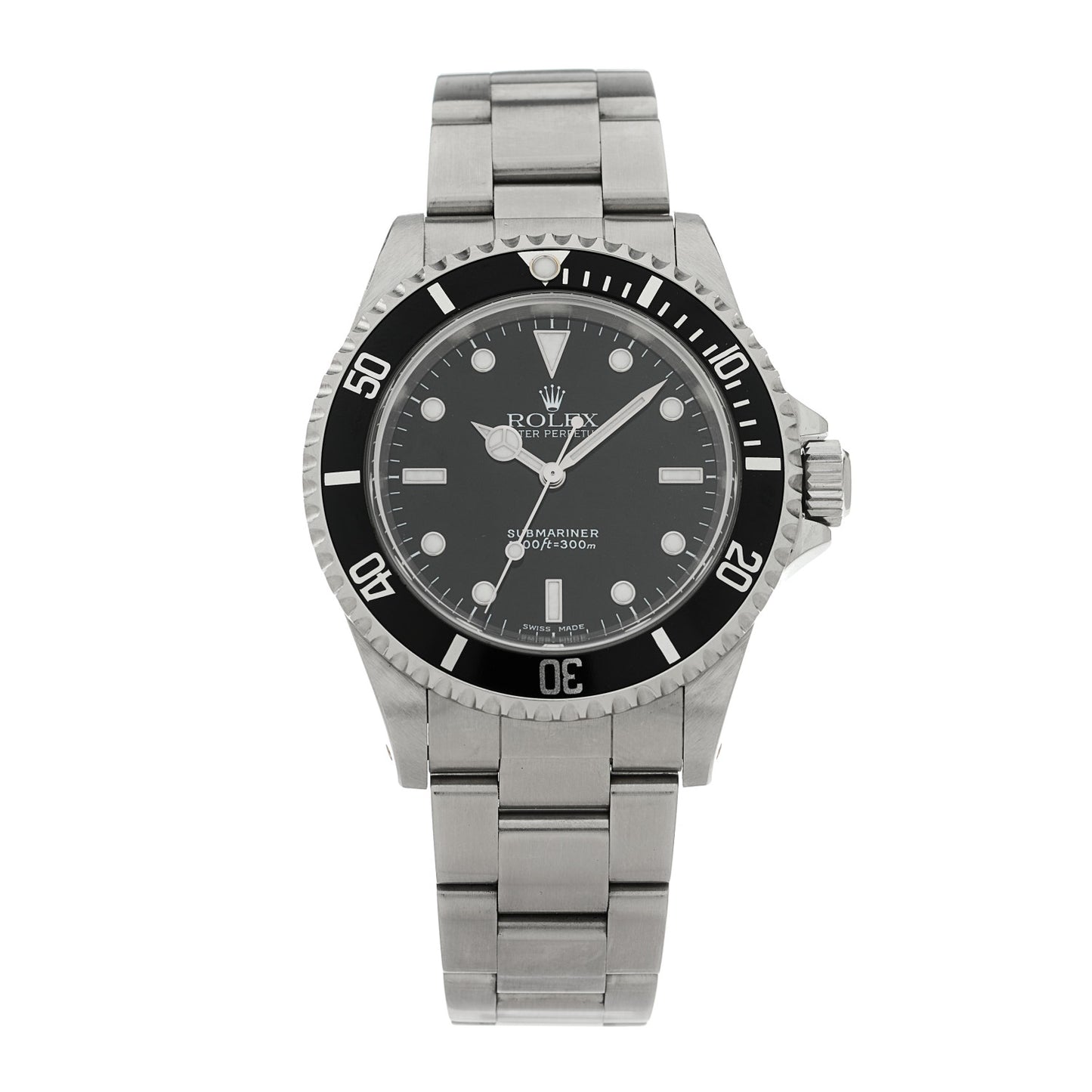 Stainless Steel 40mm Oyster Perpetual Submariner Watch Black 14060M
