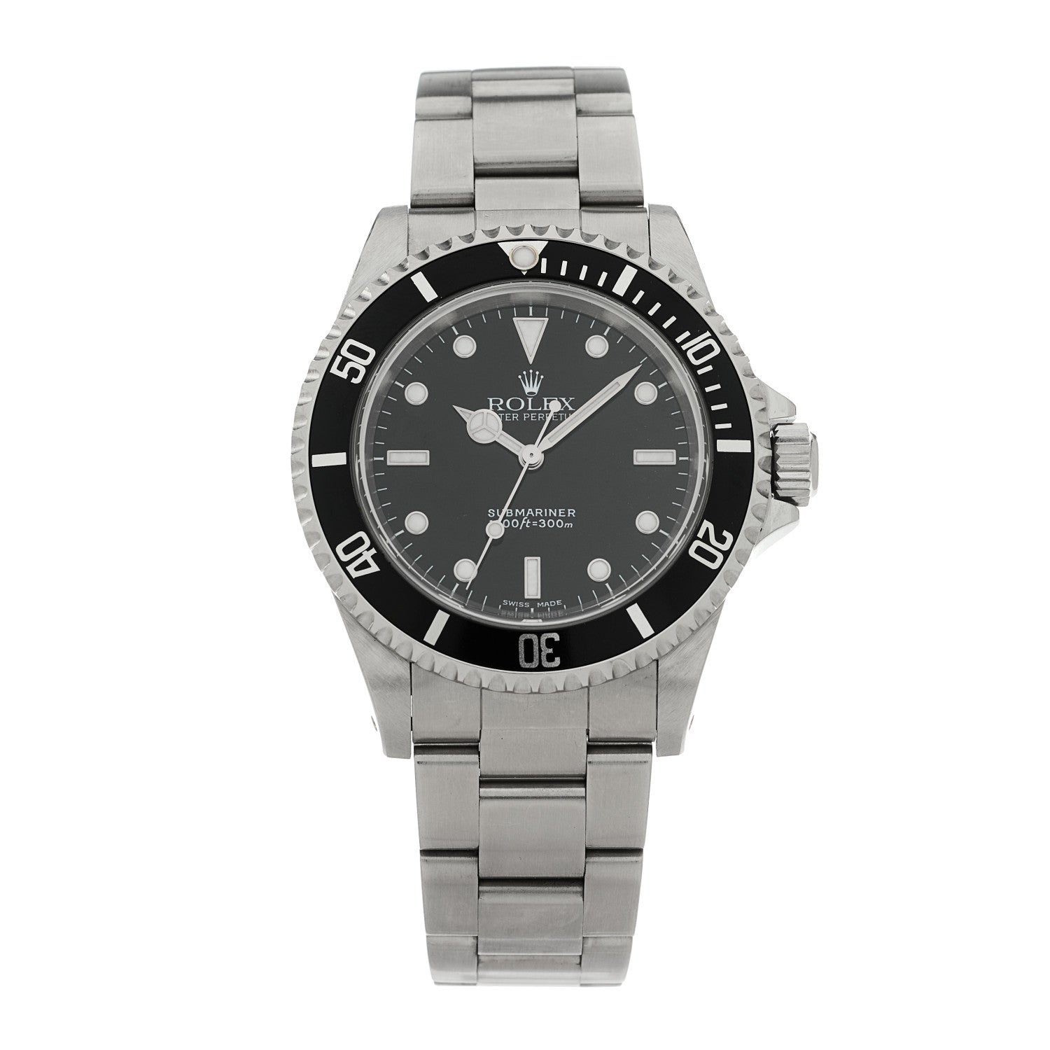 Rolex Stainless Steel 40mm Oyster Perpetual Submariner Watch Black 14060M 1 of 4