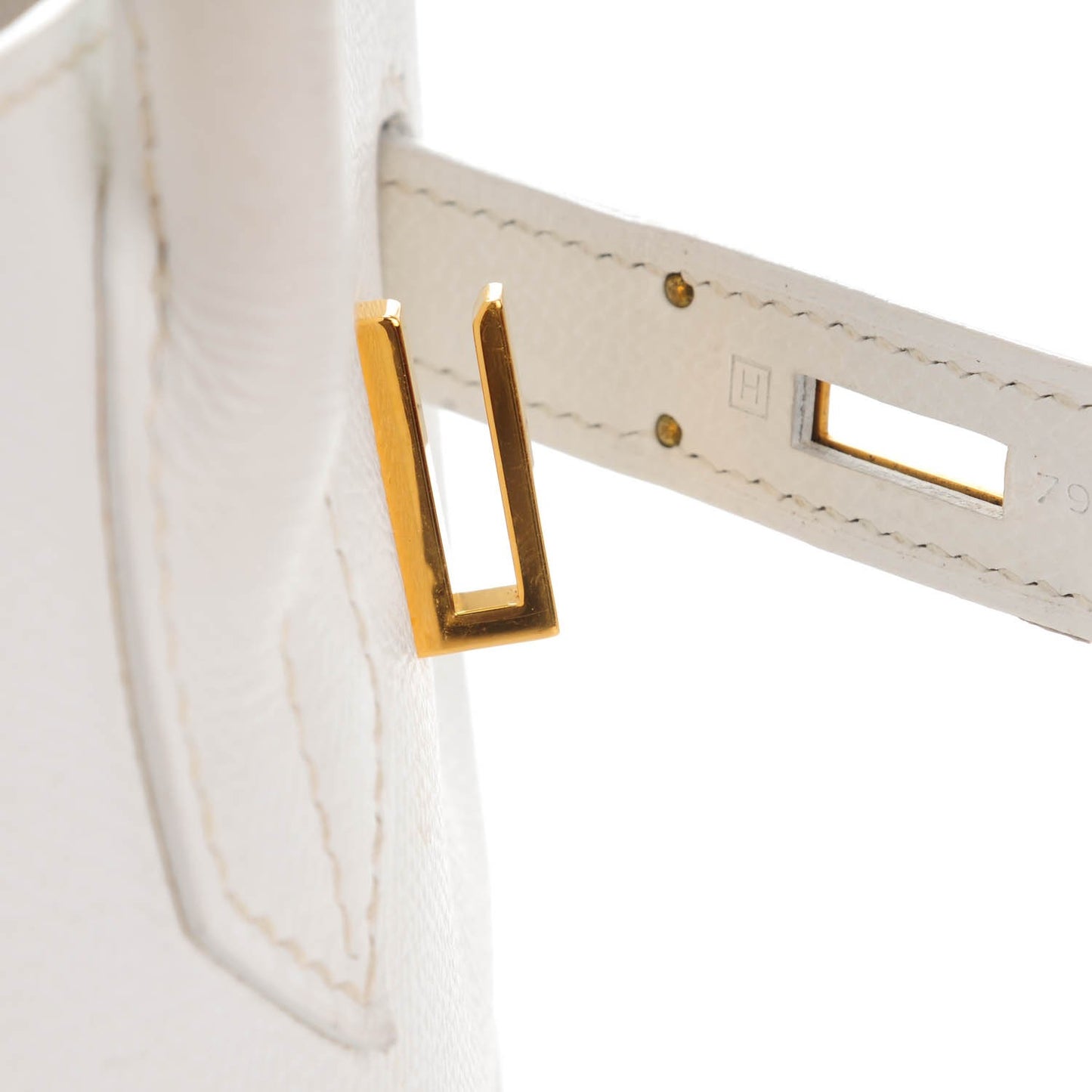 Epsom Birkin 30 White