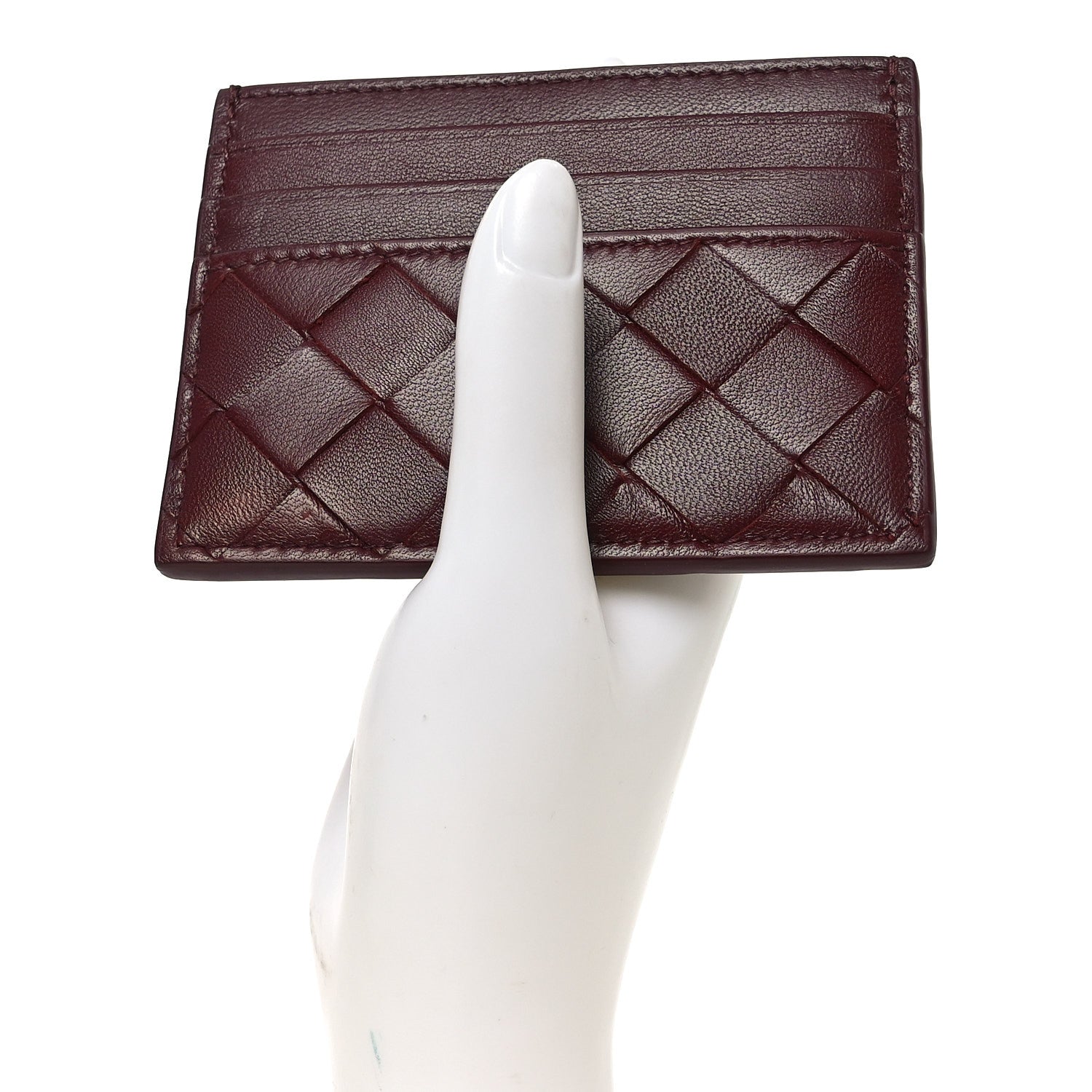 Bottega Veneta Nappa Intrecciato Card Holder Barolo 2 of 9