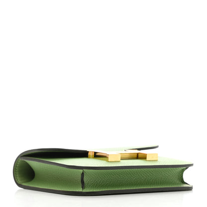 Hermes Epsom Constance Slim Wallet Vert Criquet 4 of 8