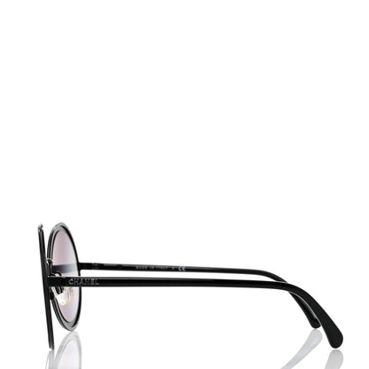 Chanel Round Sunglasses 4226 Black 3 of 8
