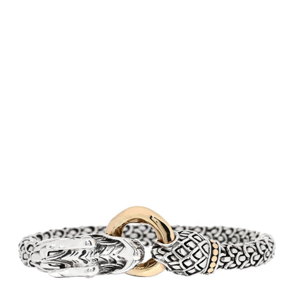 John Hardy Sterling Silver 18K Yellow Gold 6mm Naga Dragon Bracelet 1 of 3