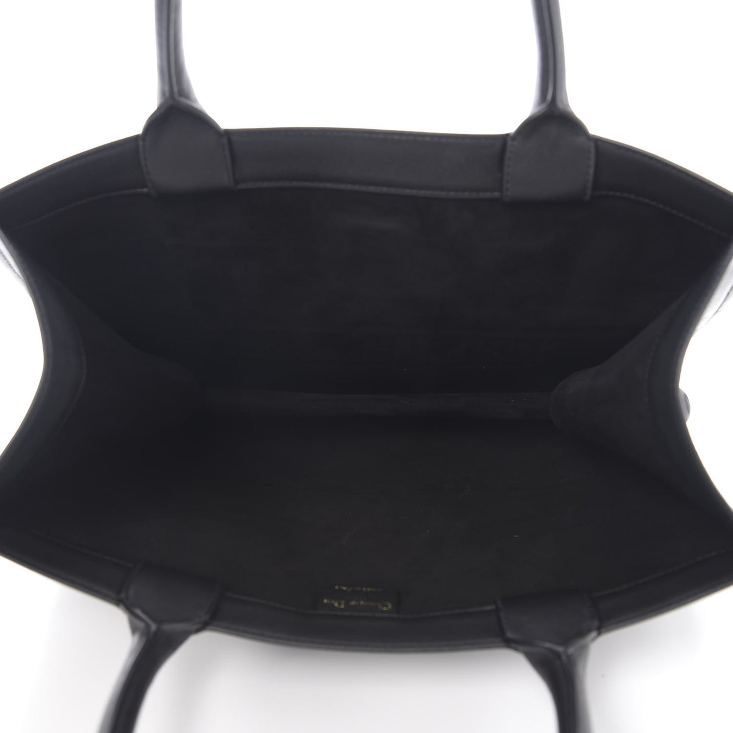 Calfskin Embossed Medium Book Tote Black