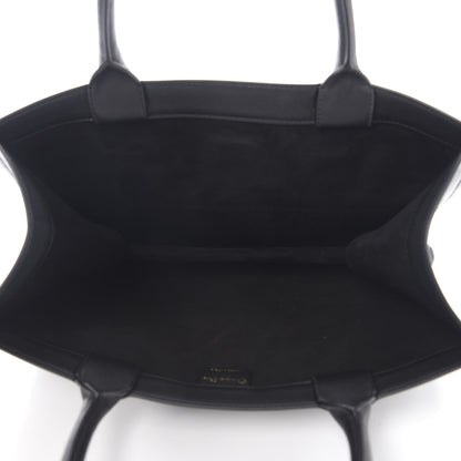 Christian Dior Calfskin Embossed Medium Book Tote Black 4 of 10