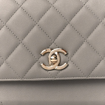 Chanel Caviar Quilted Medium Business Affinity Flap Grey 9 of 11