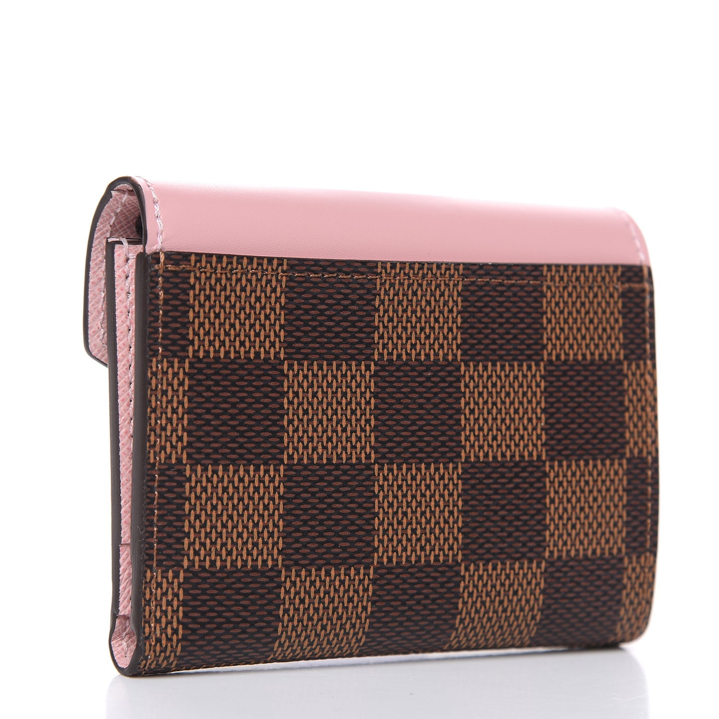 Damier Ebene Zoe Wallet Rose Ballerine